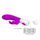Лиловый вибратор-кролик Naughty Bunny - 19,8 см.