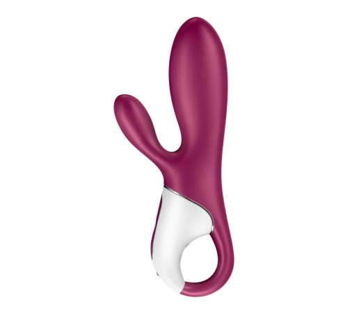 Малиновый вибратор-кролик Hot Bunny с функцией нагрева - 17,5 см. Малиновый вибратор-кролик Hot Bunny с функцией нагрева - 17,5 см.