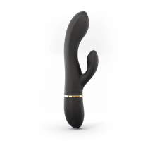 Черный вибратор-кролик Dorcel Glam Rabbit - 21 см.
