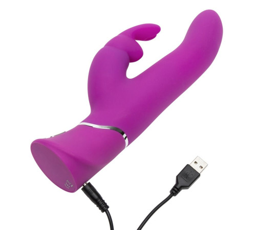 Лиловый вибратор Curve Thrusting Rechargeable Rabbit Vibrator - 24,1 см. Лиловый вибратор Curve Thrusting Rechargeable Rabbit Vibrator - 24,1 см.