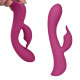 Заказать Бордовый вибромассажер-кролик 5 Silicone Bunny Love - 19,1 см.