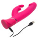 Заказать Розовый вибратор-кролик Realistic Dual Density Rechargeable Rabbit Vibrator - 25,5 см.