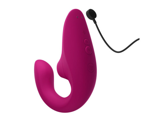 Заказать Малиновый вибромассажер для двойной стимуляции Womanizer Blend Заказать Малиновый вибромассажер для двойной стимуляции Womanizer Blend