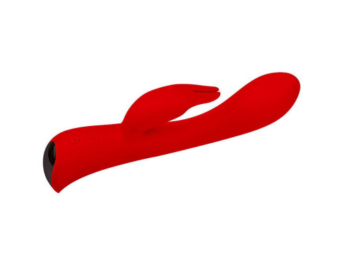 Заказать Красный вибромассажер-кролик 5  Silicone Bunny Love - 19,1 см.