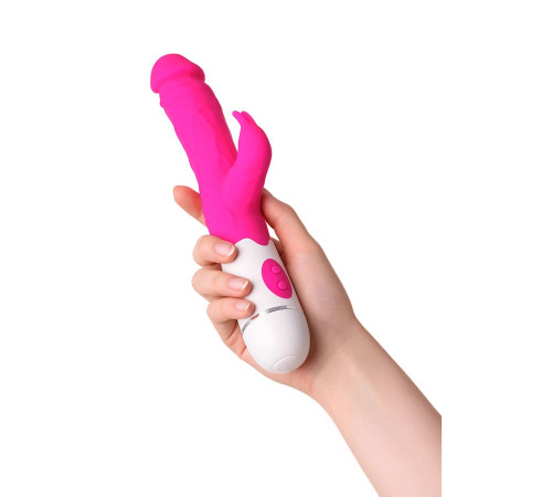 Розовый вибратор A-Toys Mist - 25,4 см.