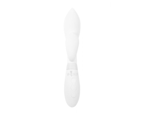 Заказать Белый вибратор-кролик с независимыми моторчиками Indeep Juna - 21,5 см.