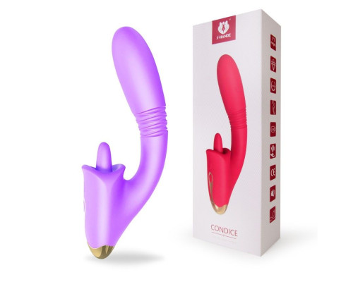 Заказать Фиолетовый вибромассажер Condice - 20,3 см.