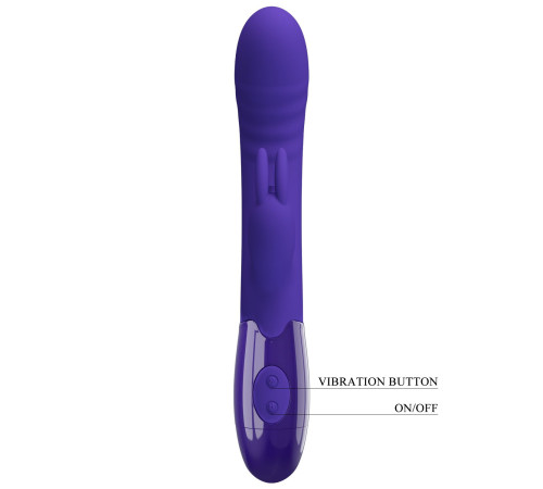 Фиолетовый вибратор-кролик Cerberus-Youth - 20,6 см.