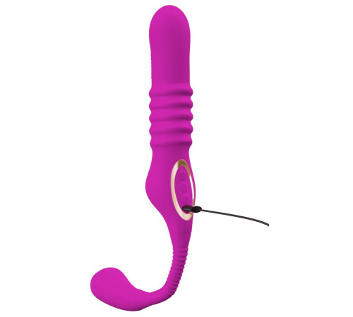 Лиловый вибратор 3 Function Vibrator с функцией фрикций и постукиванием