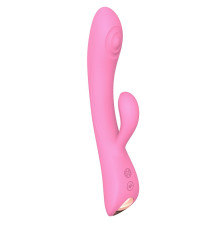 Розовый вибратор-кролик Bunny   Clyde - 22,5 см.