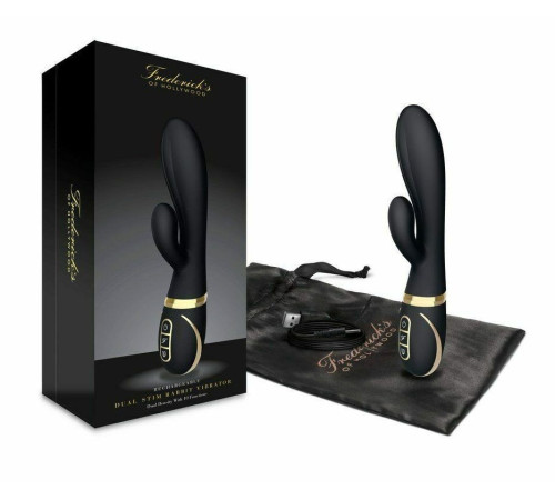 Черный вибратор-кролик Dual Stim Rabbit Vibrator Черный вибратор-кролик Dual Stim Rabbit Vibrator