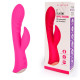Заказать Ярко-розовый вибромассажер-кролик 5 Silicone Ripple Passion - 19,1 см.