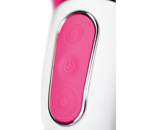 Ярко-розовый вибратор  Satisfyer Mr. Rabbit с клиторальным отростком - 22,1 см.