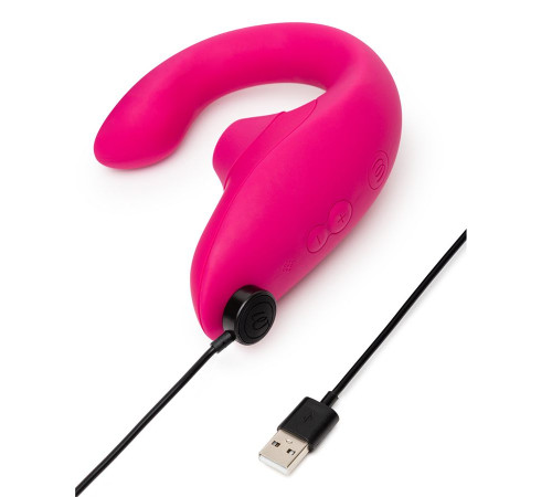 Малиновый вибромассажер для двойной стимуляции Womanizer Blend Малиновый вибромассажер для двойной стимуляции Womanizer Blend