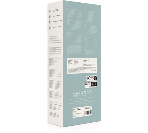 Серый вибратор-кролик Chika с функцией нагрева - 18,8 см.