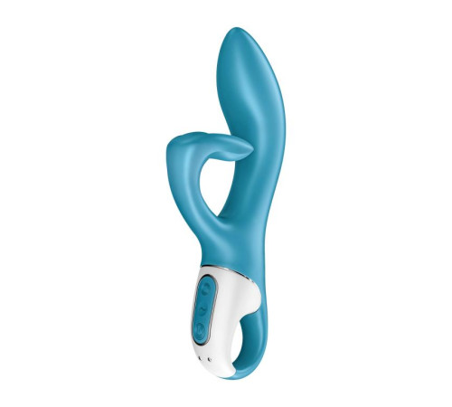 Бирюзовый вибратор-кролик Embrace Me - 21,2 см. Бирюзовый вибратор-кролик Embrace Me - 21,2 см.