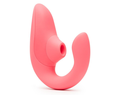 Заказать Розовый вибромассажер для двойной стимуляции Womanizer Blend