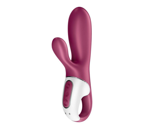 Малиновый вибратор-кролик Hot Bunny с функцией нагрева - 17,5 см. Малиновый вибратор-кролик Hot Bunny с функцией нагрева - 17,5 см.
