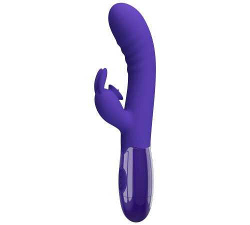 Фиолетовый вибратор-кролик Cerberus-Youth - 20,6 см.