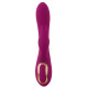 Фиолетовый вибратор 3 Function Vibrator с вращением бусин - 23 см.