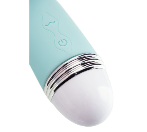 Мятный вибратор-кролик Iris - 22 см.