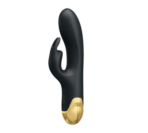 Чёрный вибратор-кролик Royal Pleasure - 19,2 см. Чёрный вибратор-кролик Royal Pleasure - 19,2 см.