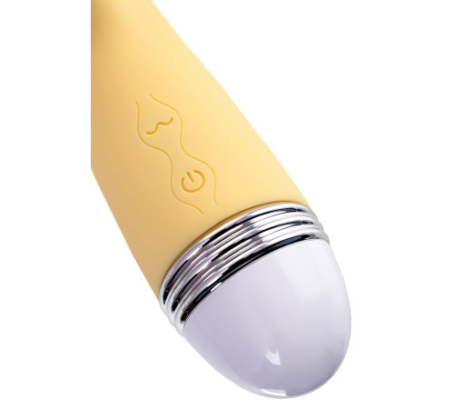 Желтый вибратор-кролик Aster - 22 см.