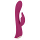 Заказать Бордовый вибромассажер-кролик 5 Silicone Bunny Love - 19,1 см.