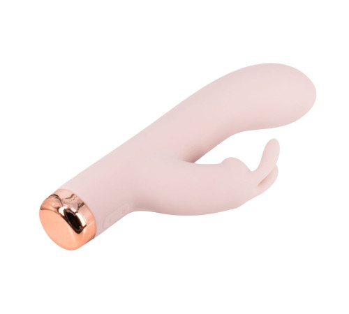 Телесный силиконовый вибратор-кролик - 16,5 см.