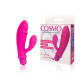 Заказать Розовый вибромассажер Cosmo с отростком - 8,5 см.