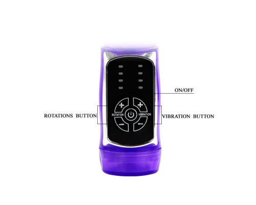 Заказать Фиолетовый ротатор Passionate Baron - 21,5 см.