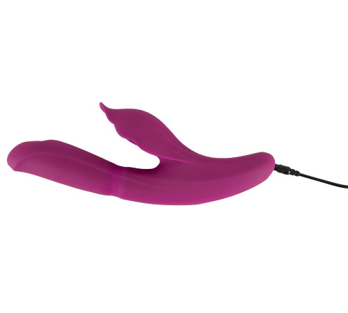 Лиловый вибратор-кролик 4 Function Vibrator - 24 см.