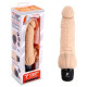 Заказать Телесный вибратор-раелистик с клиторальными лепестками 7  Realistic Vibrator - 21,5 см.