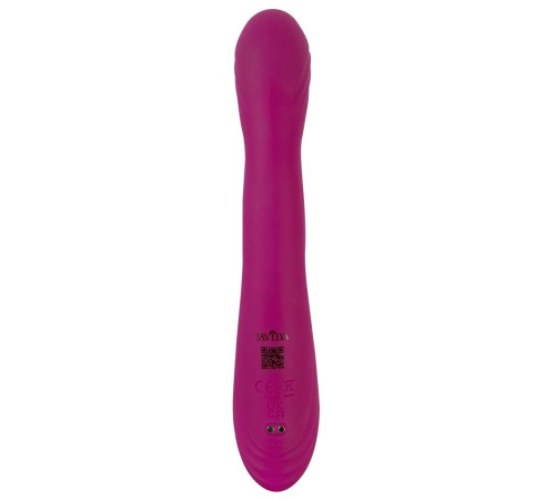 Лиловый вибратор-кролик 2 Function Vibrator Squirting - 22,5 см.