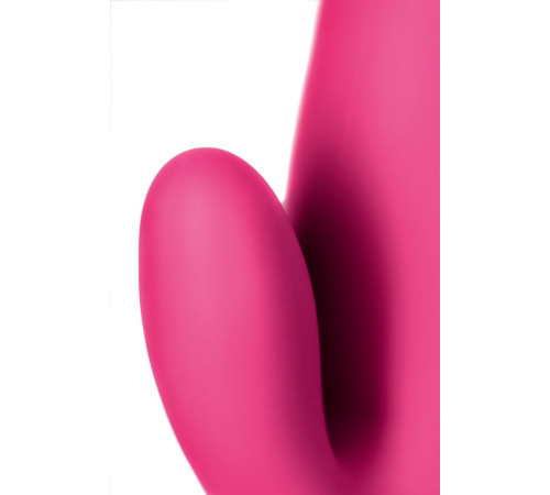 Ярко-розовый вибратор  Satisfyer Mr. Rabbit с клиторальным отростком - 22,1 см.