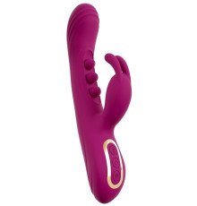 Лиловый вибратор-кролик 2 Function Vibrator Squirting - 22,5 см.