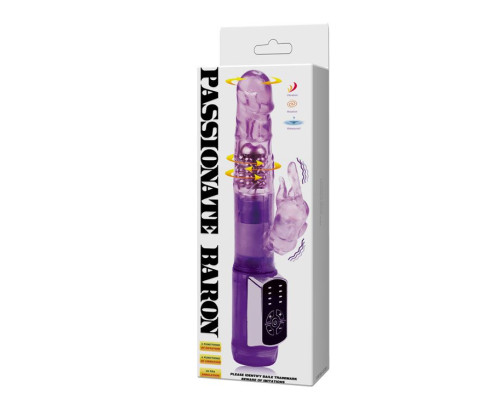 Заказать Фиолетовый ротатор Passionate Baron - 21,5 см.