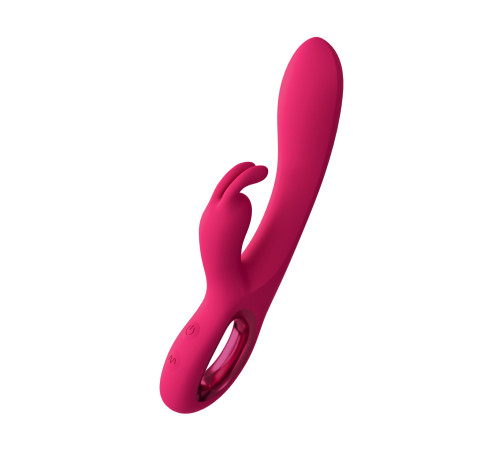Малиновый вибратор-кролик Chill - 21 см.