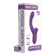 Фиолетовый вагинально-клиторальный вибратор