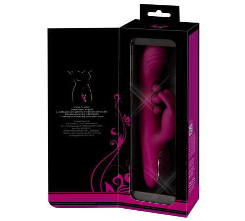 Лиловый вибратор-кролик 2 Function Vibrator Squirting - 22,5 см.