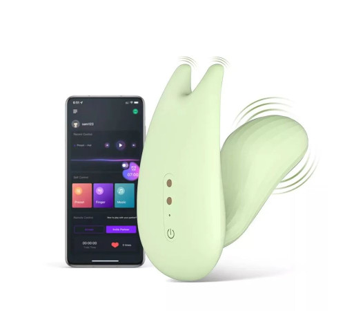 Зеленый вибратор Magic Motion Umi - 9,5 см. Зеленый вибратор Magic Motion Umi - 9,5 см.