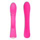 Заказать Ярко-розовый вибромассажер-кролик 5 Silicone Ripple Passion - 19,1 см.