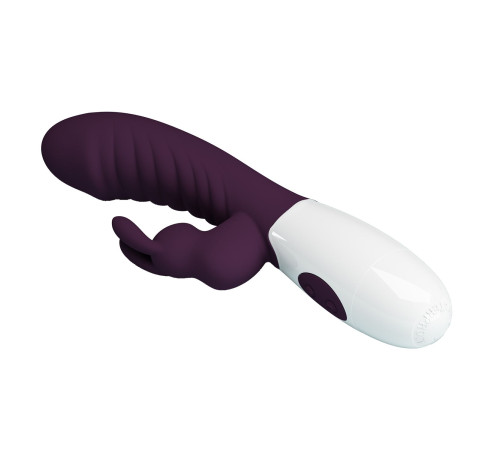 Фиолетовый вибратор-кролик Naughty Bunny - 19,8 см. Фиолетовый вибратор-кролик Naughty Bunny - 19,8 см.