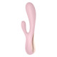 Заказать Розовый вибратор-кролик Satisfyer Mono Flex с управлением через приложение - 20,4 см.