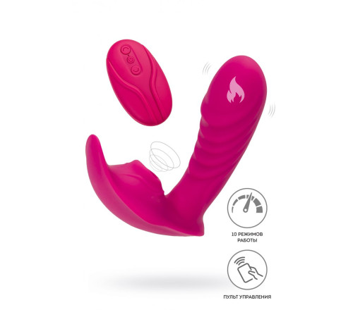 Ярко-розовый стимулятор точки G с вакуум-волновой стимуляцией Shani