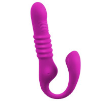 Лиловый вибратор 3 Function Vibrator с функцией фрикций и постукиванием