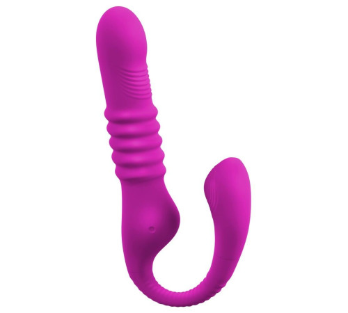 Лиловый вибратор 3 Function Vibrator с функцией фрикций и постукиванием