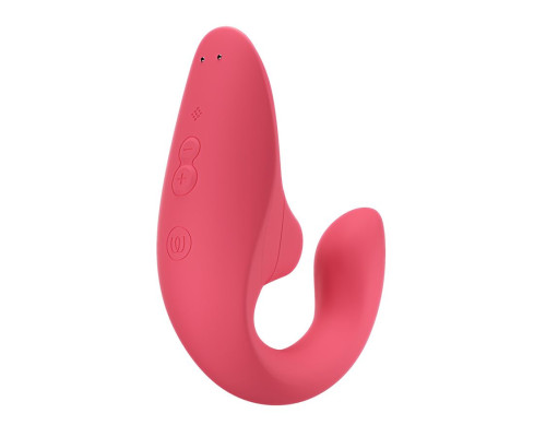 Заказать Розовый вибромассажер для двойной стимуляции Womanizer Blend