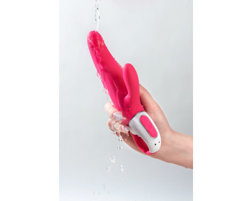 Заказать Ярко-розовый вибратор Satisfyer Mr. Rabbit с клиторальным отростком - 22,1 см. Заказать Ярко-розовый вибратор Satisfyer Mr. Rabbit с клиторальным отростком - 22,1 см.