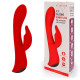 Заказать Красный вибромассажер-кролик 5  Silicone Bunny Love - 19,1 см.